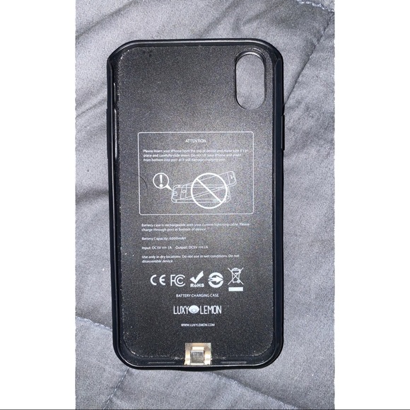 LUXYLEMON Laser Holographic Battery iPhone XR Case - Picture 2 of 2